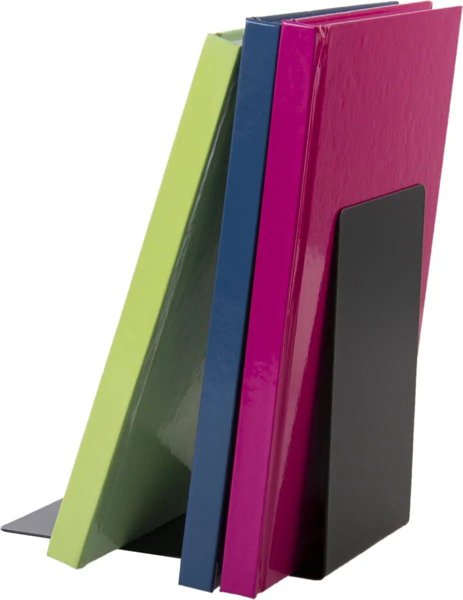 Westcott Boekensteun Metaal 2 Stuks - 90x140mm Zwart - afbeelding 4 van 4