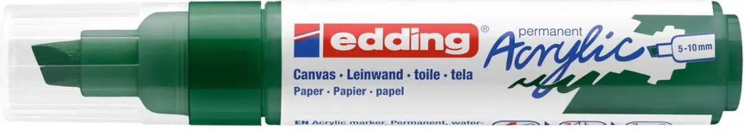 edding 5000-904 Acrylmarker Breed Mosgroen - afbeelding 2 van 4