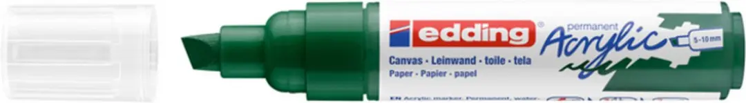 edding 5000-904 Acrylmarker Breed Mosgroen - afbeelding 4 van 4