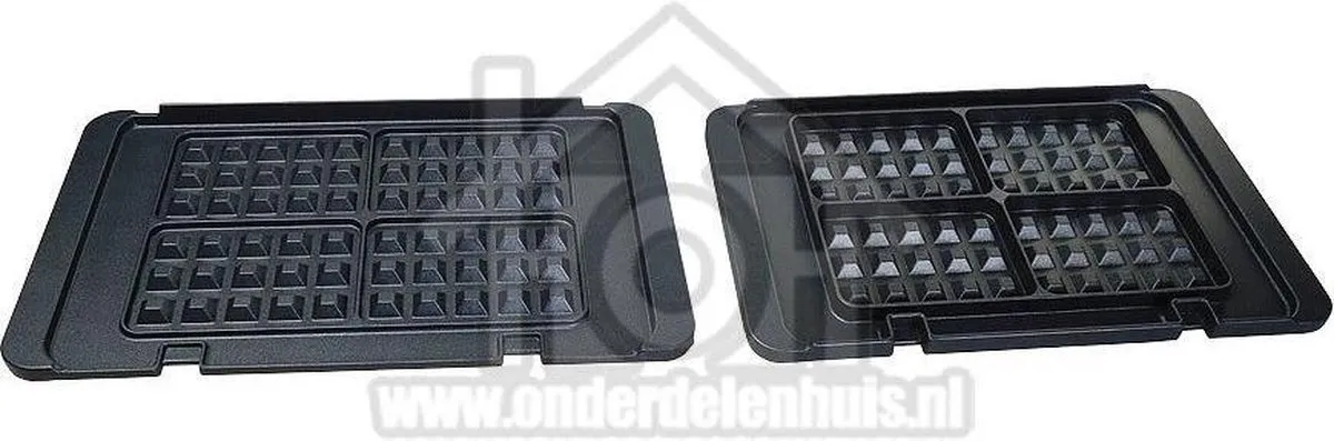 De'Longhi CGH1020D/CGH1030D Wafelplaat - 2 Stuks - Grijs