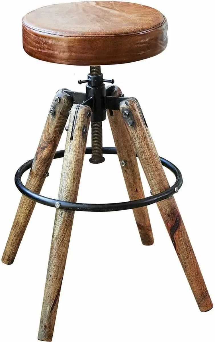 Loberon Kruk Twist - Bruin - afbeelding 2 van 6