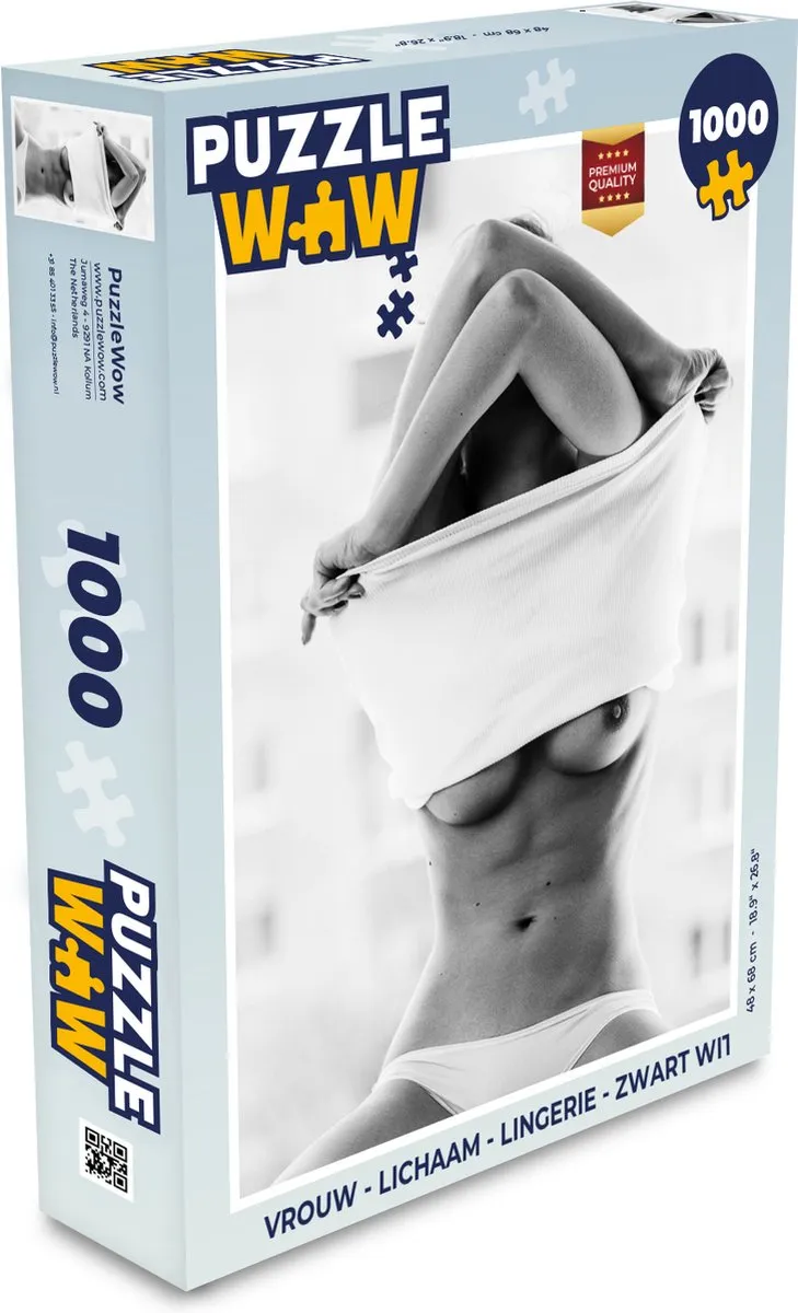 PuzzleWow Lichaam Lingerie Legpuzzel 1000 Stuks