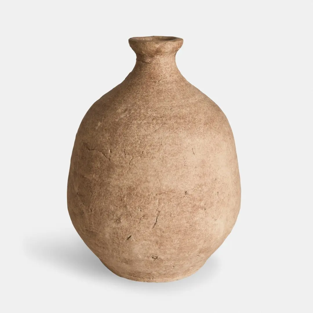 Loberon Decoratieve Vaas Set 2 Stuks - Kelvador Bruin - afbeelding 3 van 5