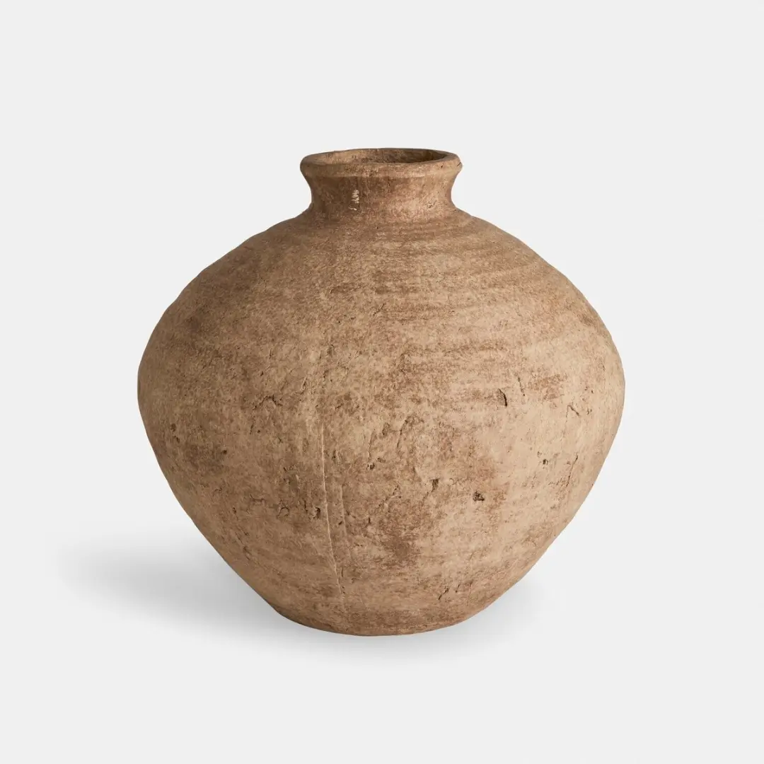 Loberon Decoratieve Vaas Set 2 Stuks - Kelvador Bruin - afbeelding 4 van 5