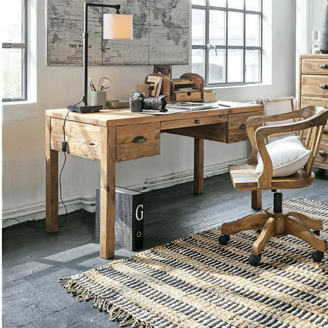 Loberon Kerava Bureau - Bruin - afbeelding 3 van 5