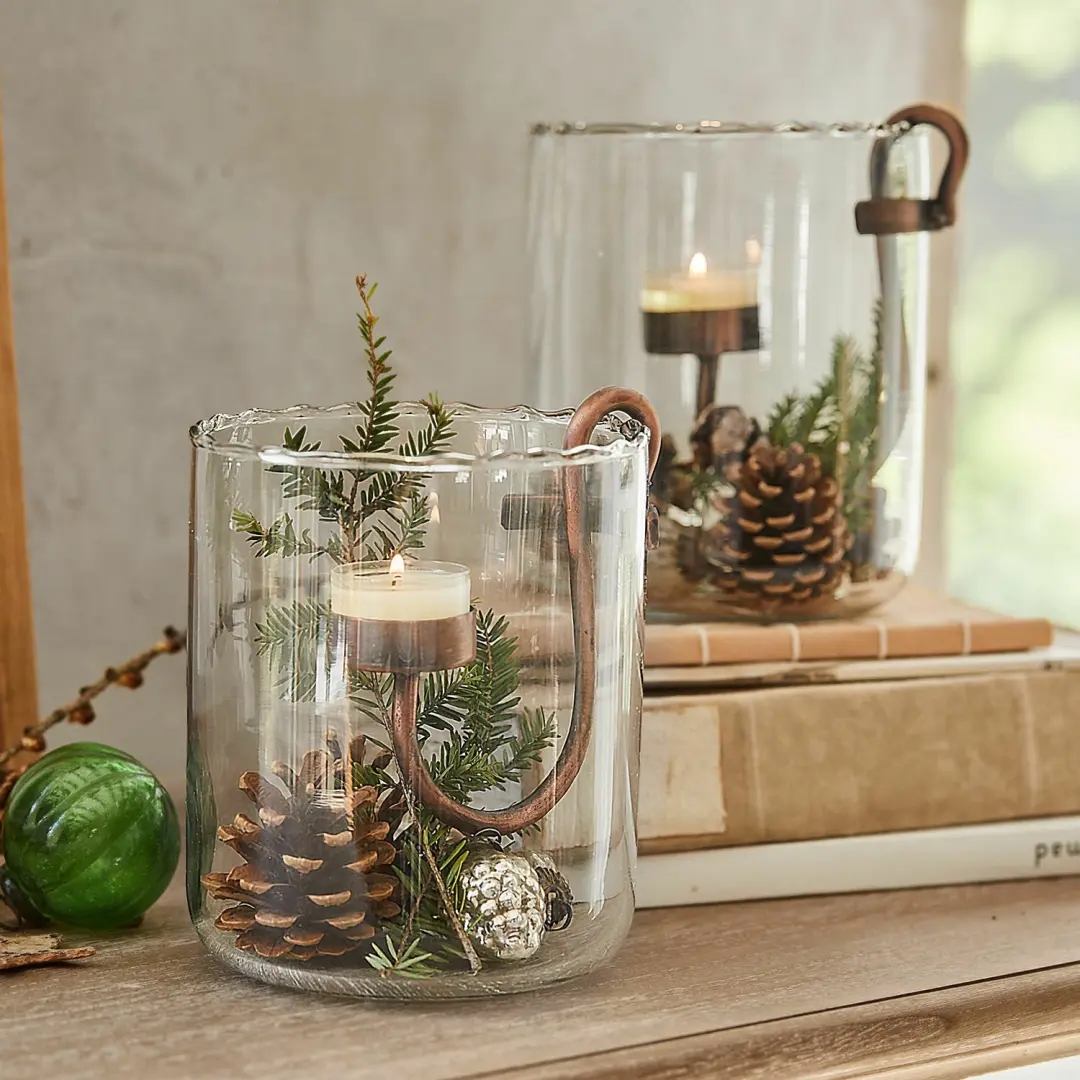 Loberon Lynn Windlicht - 2 Stuks - Ø13cm - afbeelding 6 van 6