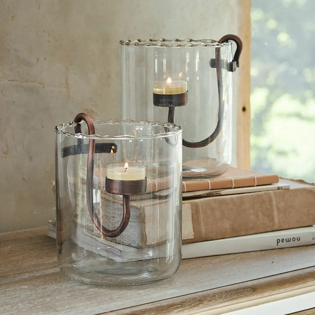 Loberon Lynn Windlicht - 2 Stuks - Ø13cm - afbeelding 5 van 6