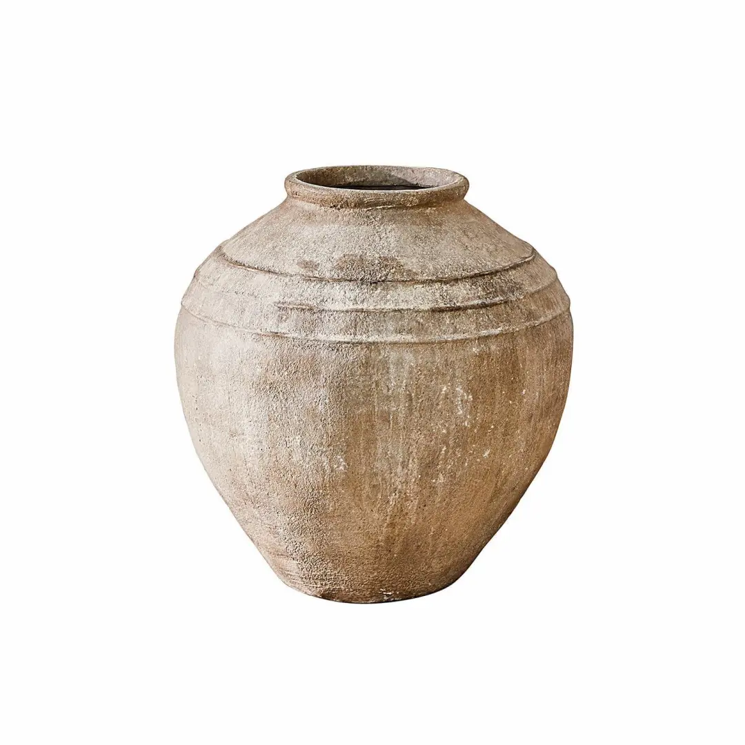 Loberon Lanster Vaas - Ø43.5cm Antiekbruin - afbeelding 2 van 6