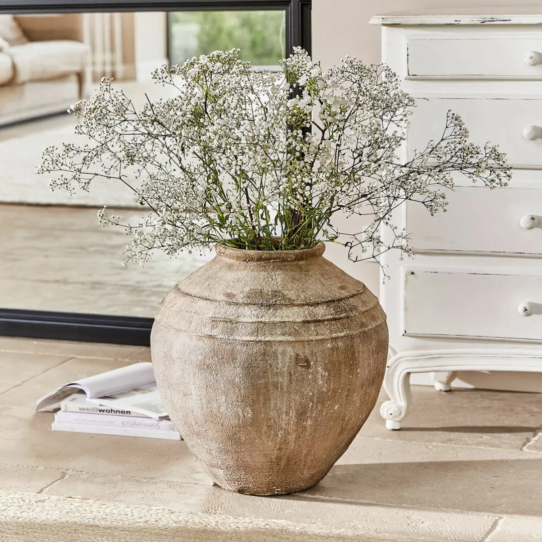 Loberon Lanster Vaas - Ø43.5cm Antiekbruin - afbeelding 5 van 6