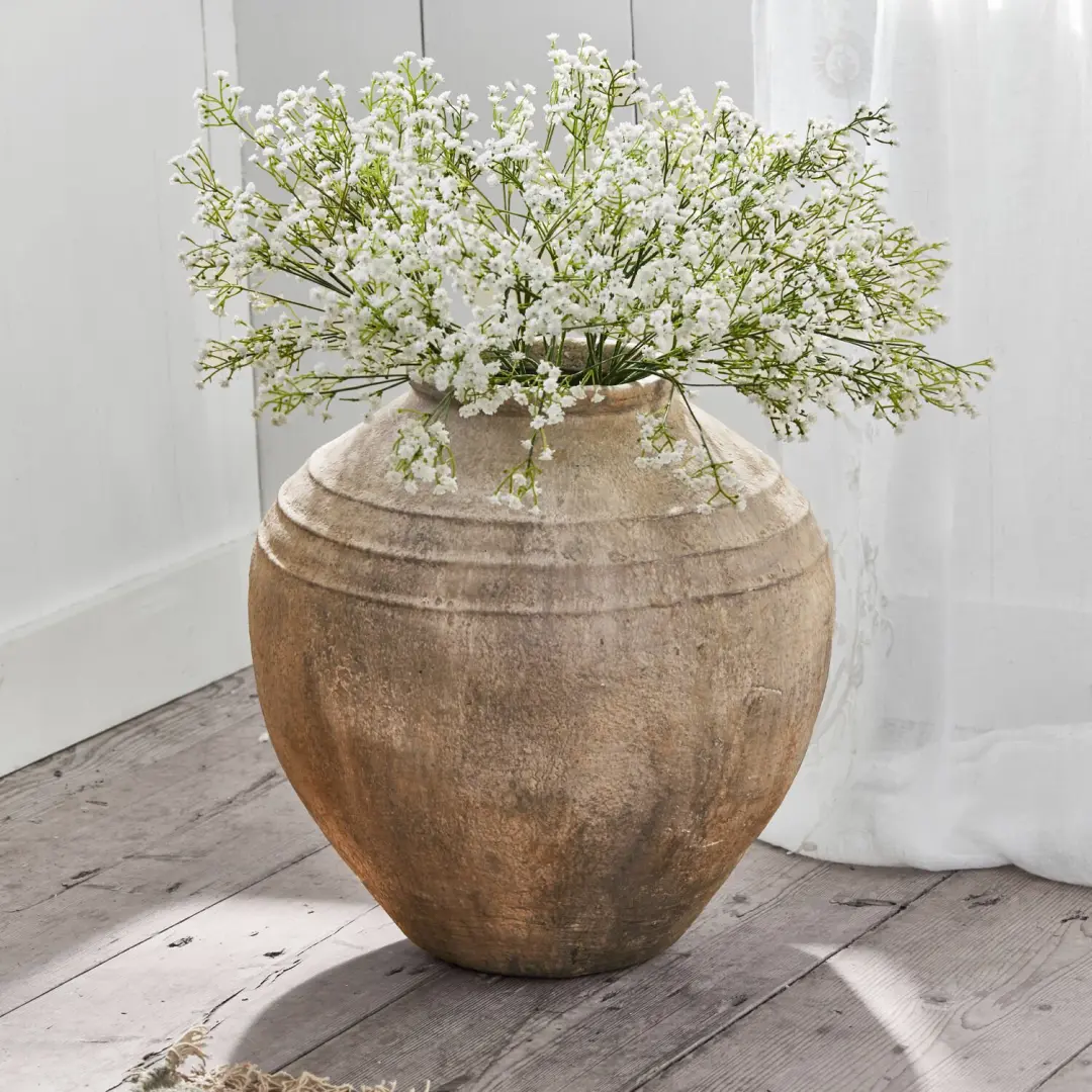 Loberon Lanster Vaas - Ø43.5cm Antiekbruin - afbeelding 6 van 6