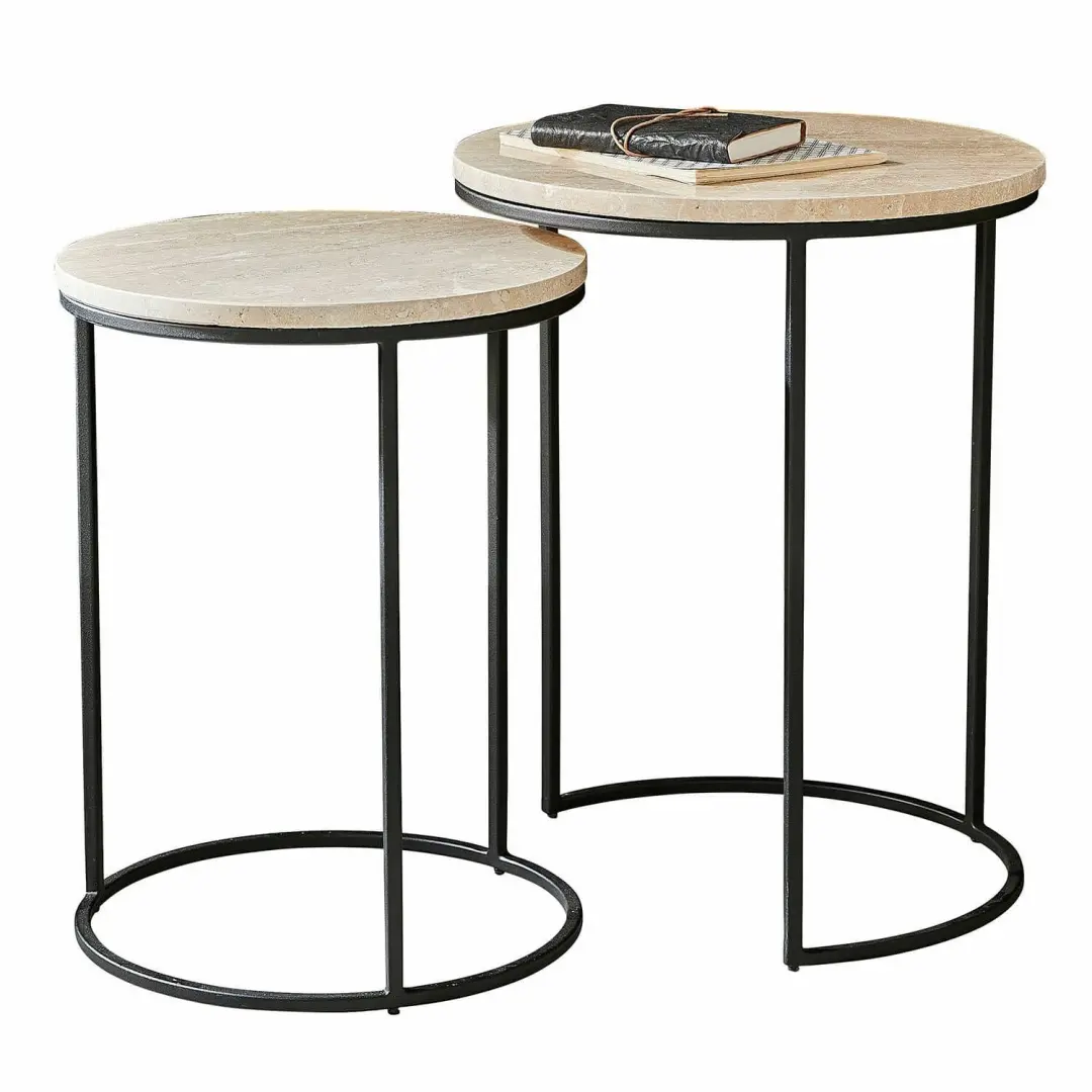 Loberon Émorieux Bijzettafel Set 2 Stuks