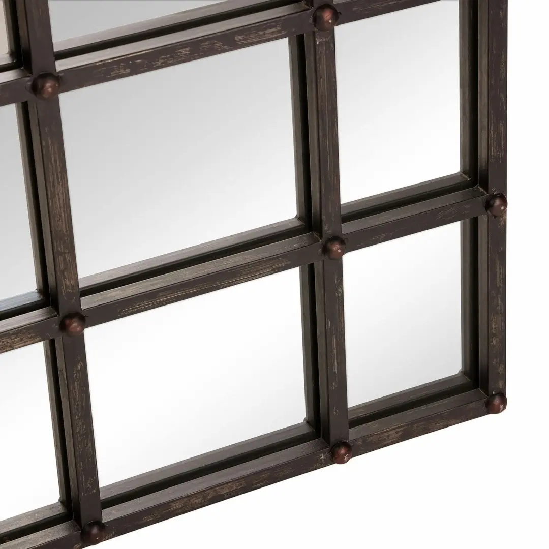 Loberon Spiegel Aprique - Zwart/Heldere Glas - afbeelding 4 van 6
