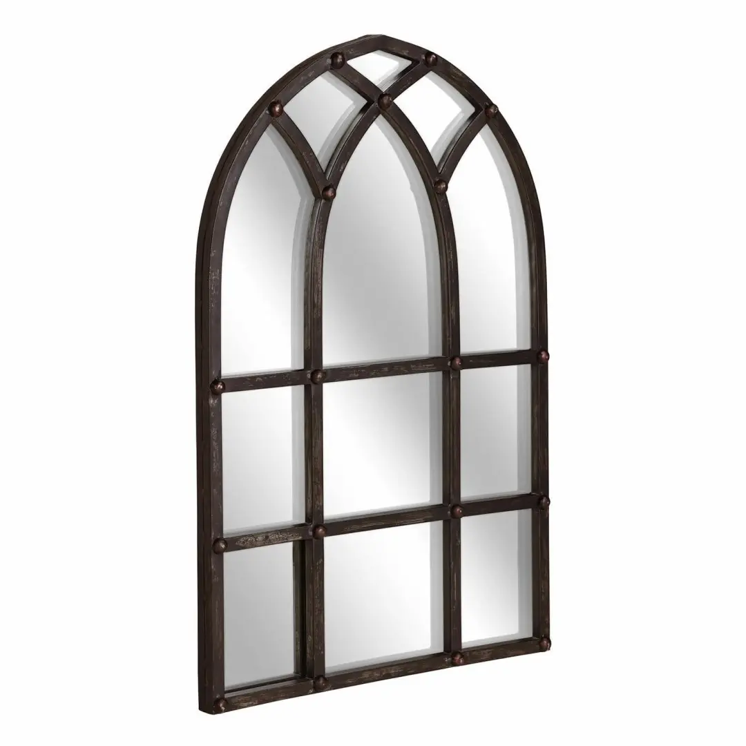 Loberon Spiegel Aprique - Zwart/Heldere Glas - afbeelding 5 van 6