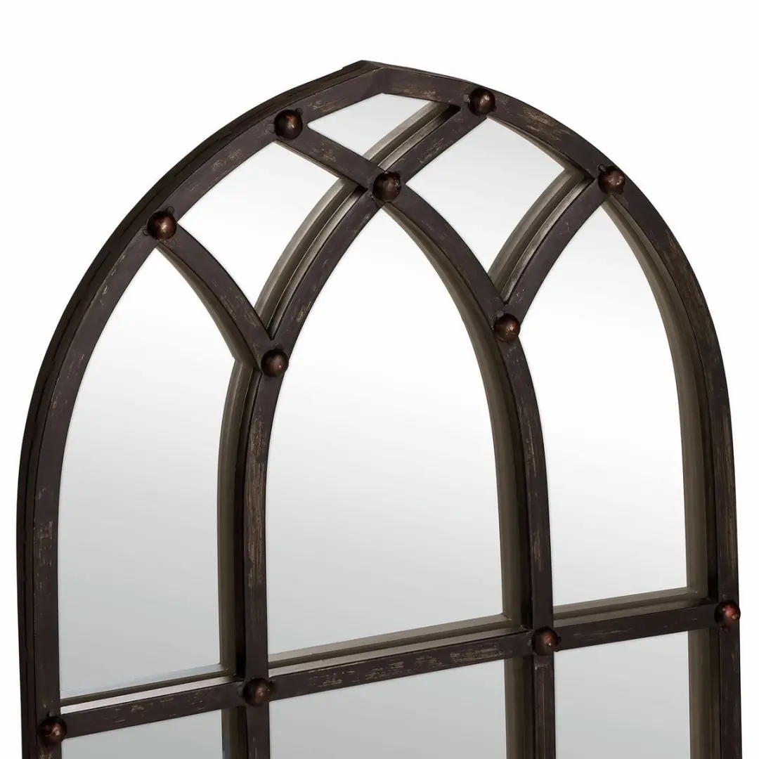 Loberon Spiegel Aprique - Zwart/Heldere Glas - afbeelding 2 van 6
