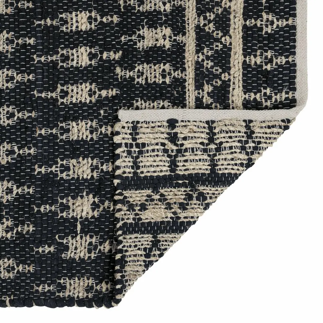 Loberon Frizzy Omkeerbaar Vloerkleed - Zwart/Bruin - afbeelding 3 van 6