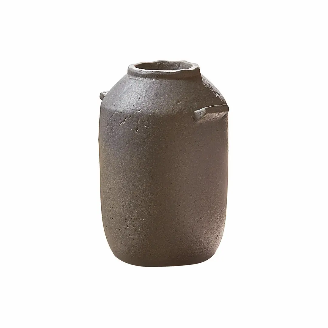Loberon Duvelle Vaas - 29cm - Grijs - afbeelding 5 van 5