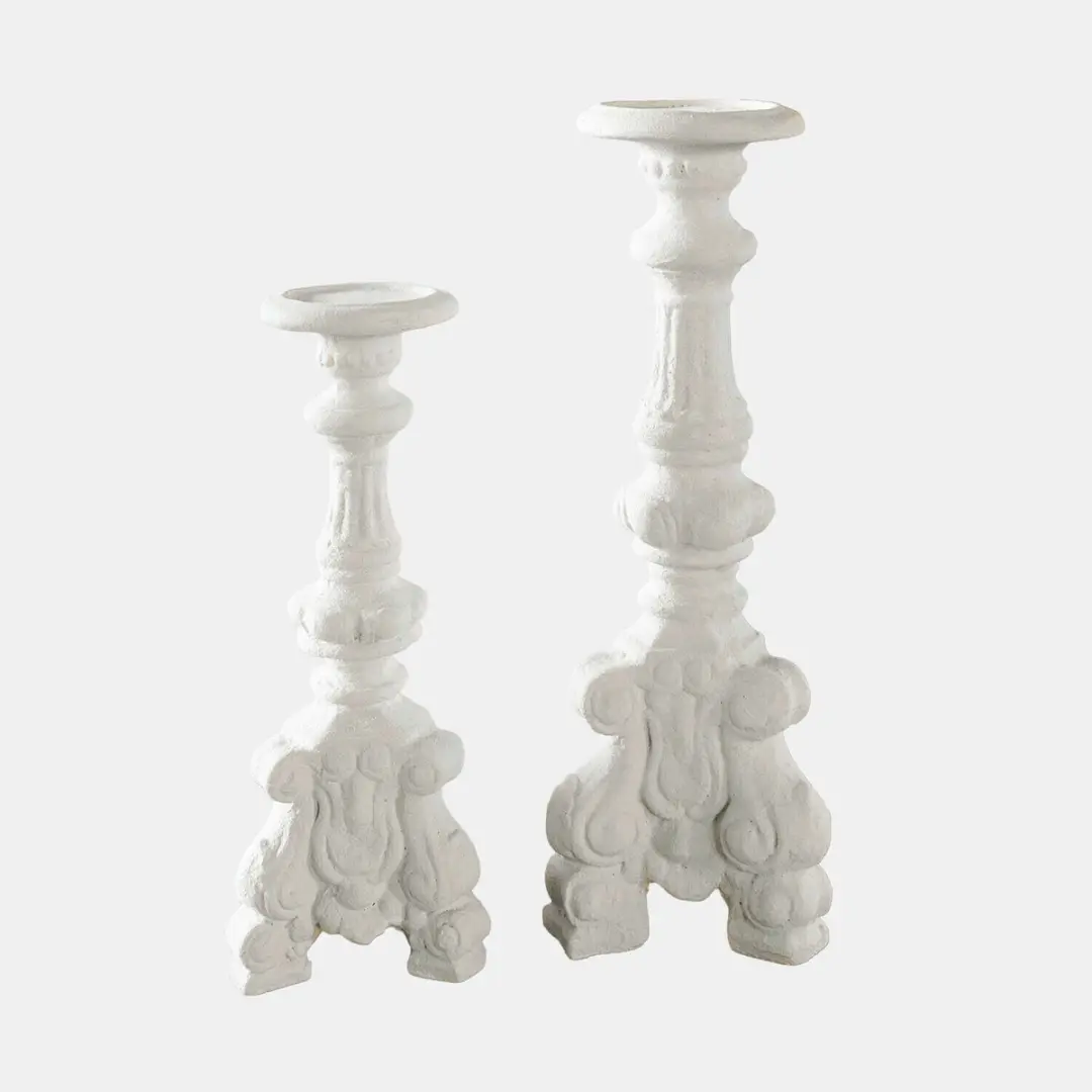 Loberon Chaverny Kandelaar Set - 2 Stuks Antiekwit - afbeelding 2 van 5