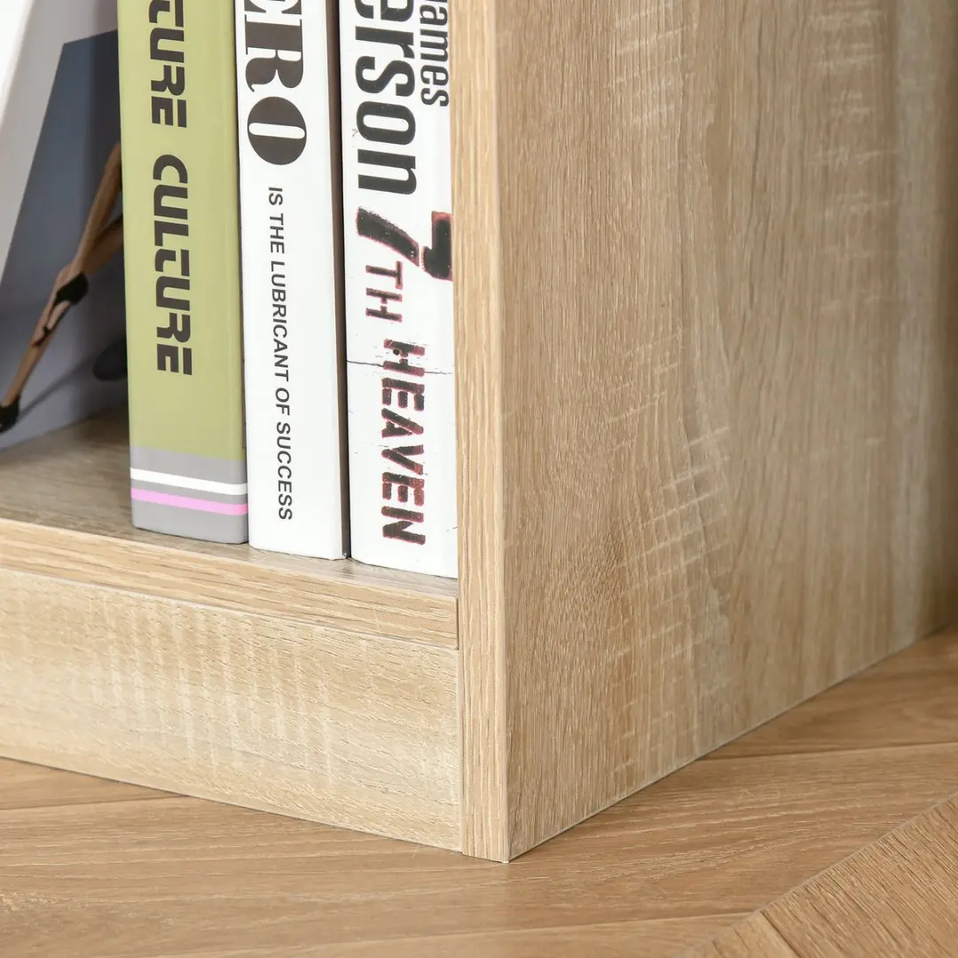 Homcom Staande Plank 838-098V90 - 3 Etages - 97.5x30x100cm Eiken - afbeelding 2 van 6
