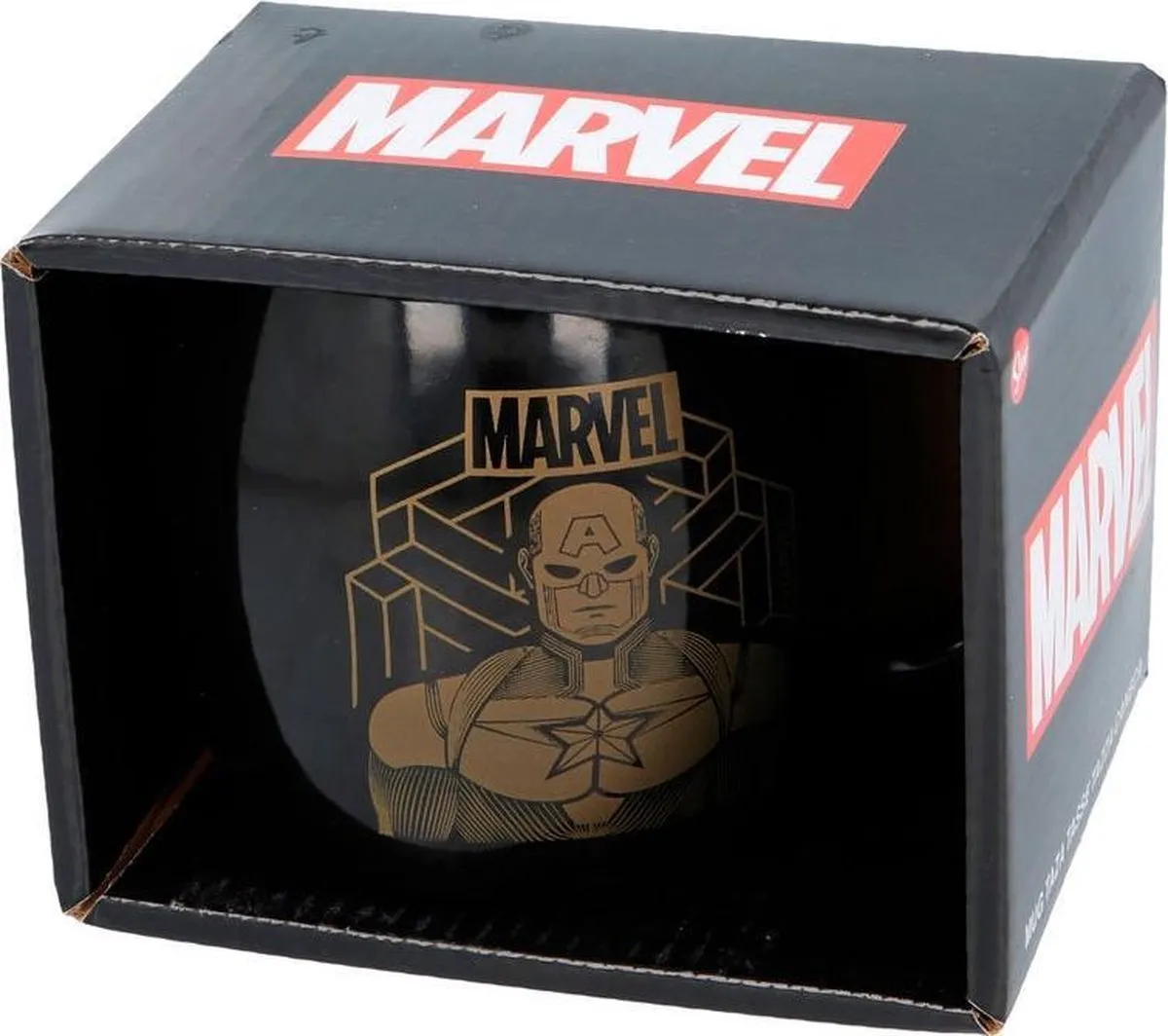 Marvel Keramisch Kopje 360ml - Zwart - afbeelding 2 van 2