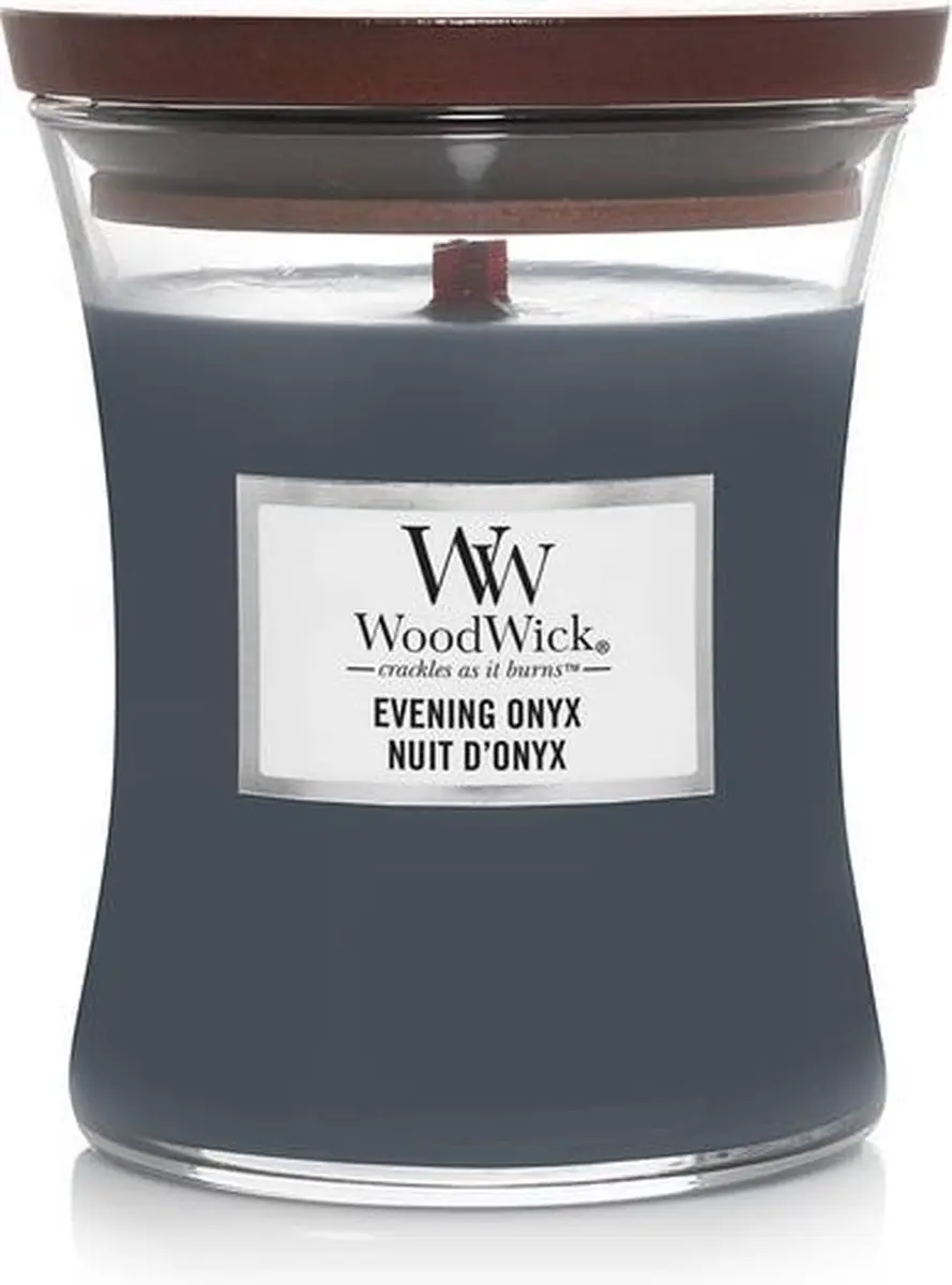 WoodWick Medium Hourglass Evening Onyx Geurkaars