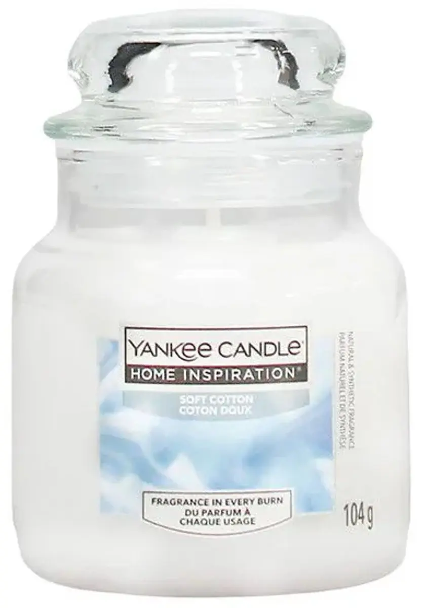 Yankee Candle Home Inspiration Small Jar Geurkaars Soft Cotton