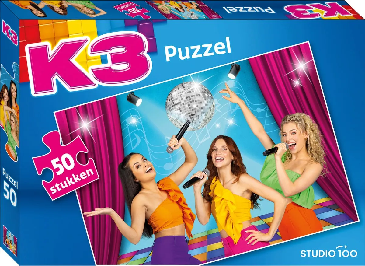 K3 Puzzel 50 Stuks - Multicolor