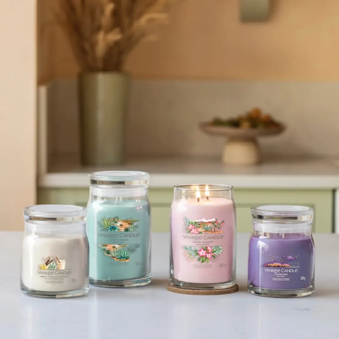 Yankee Candle Aloe & Agave Geurkaars - 90 Branduren - Groen - afbeelding 5 van 5