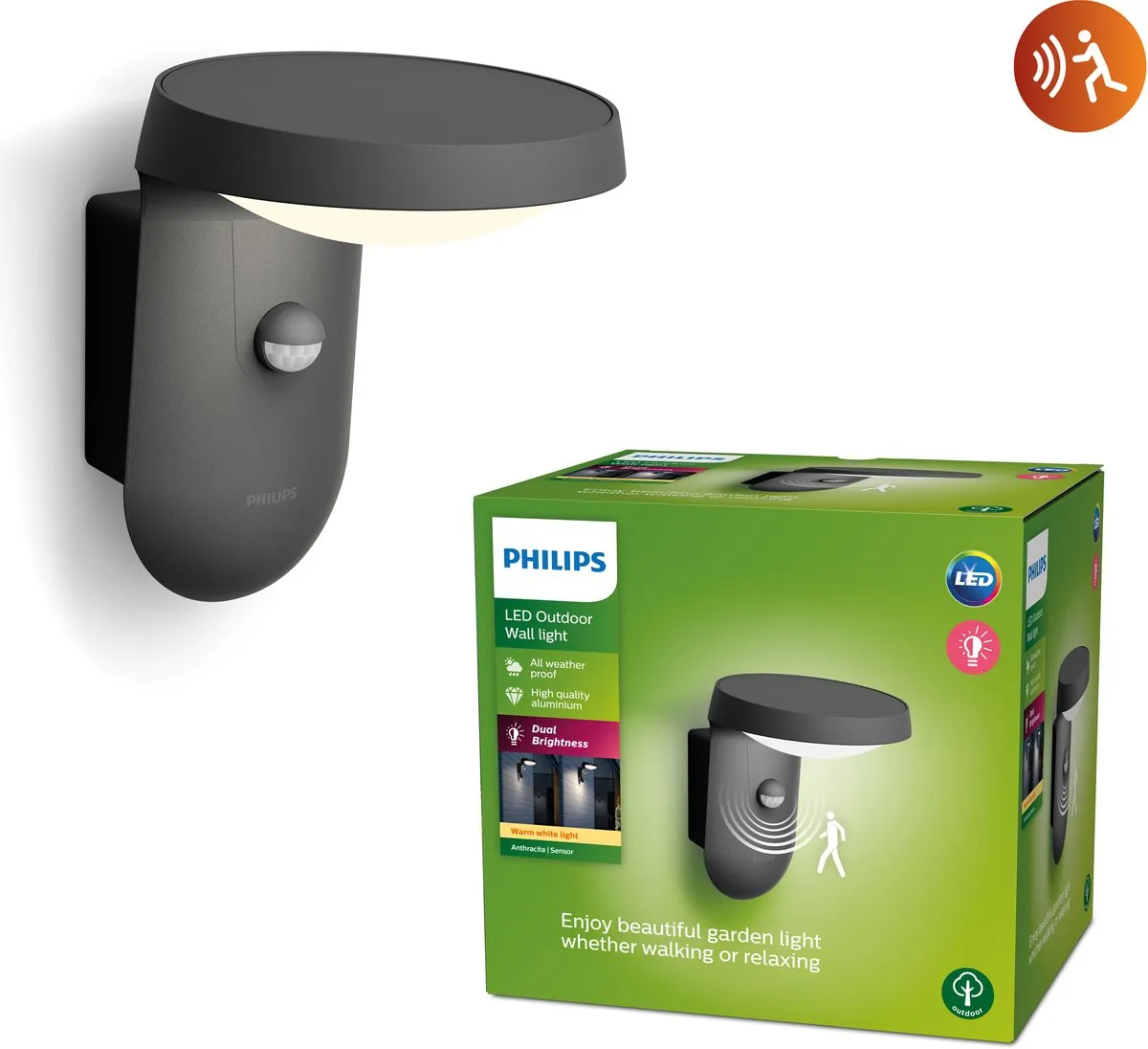 Philips Tyla Buitenwandlamp 9W