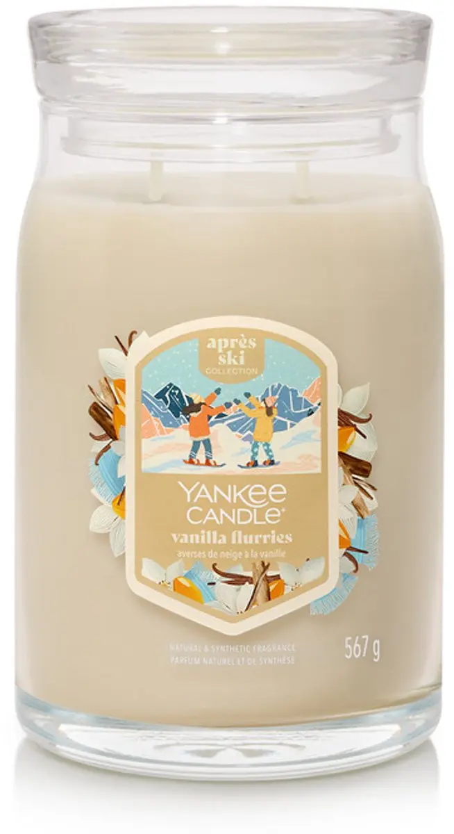 Yankee Candle Vanilla Flurries Large Jar Geurkaars