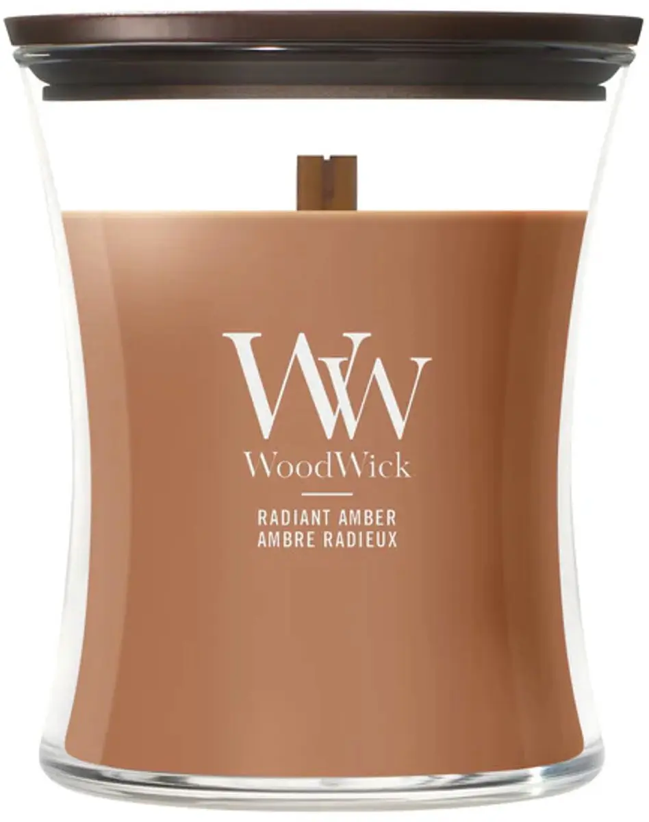 WoodWick Hourglass - Radiant Amber - Medium Geurkaars - 60 branduren