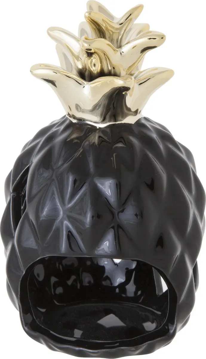 Cosy & Trendy Pineapple Black Kaarshouder D8.5xh14.7