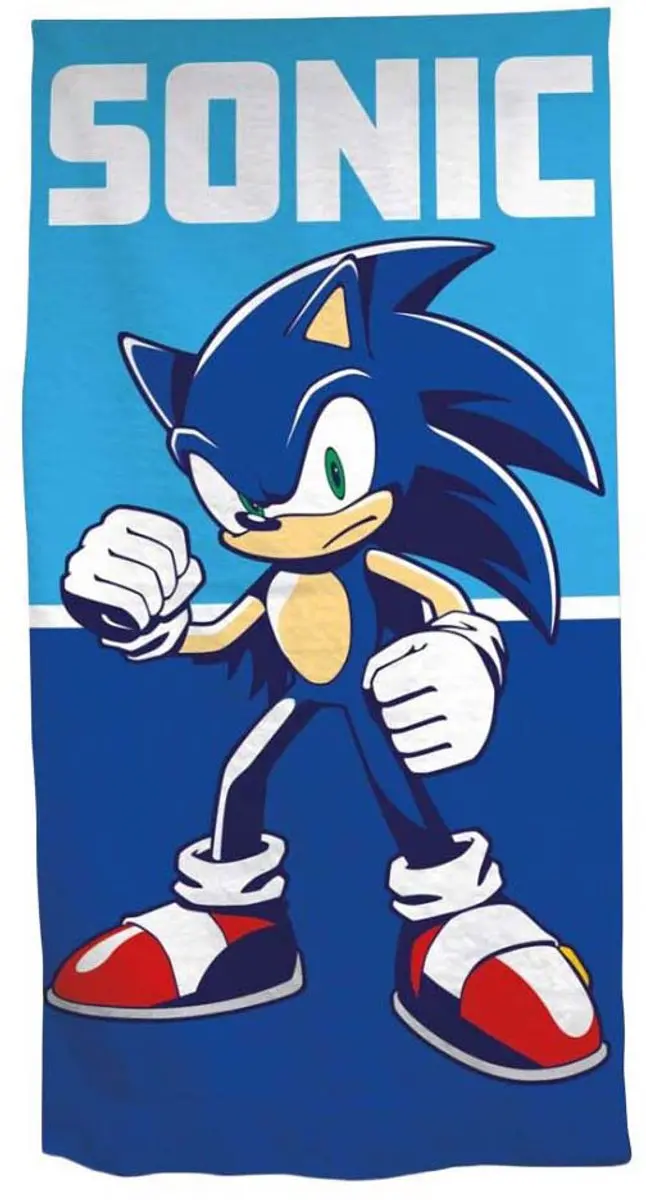 Sonic blauw strandlaken 70 x 140 cm