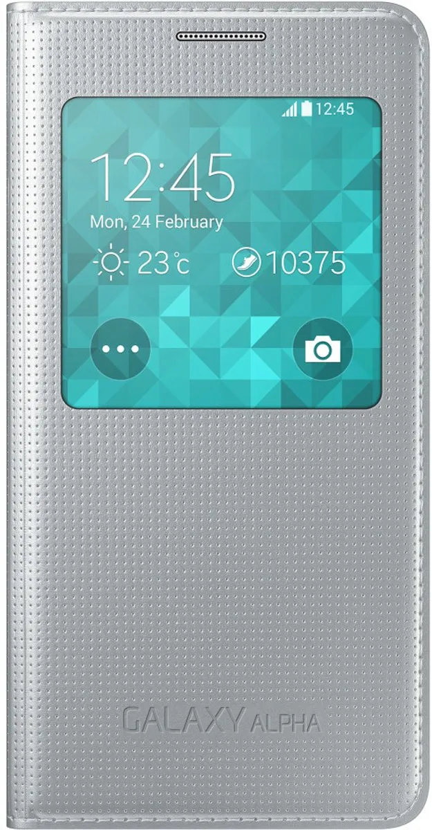 Samsung Galaxy Alpha S-View Cover EF-CG850BBEG - Zwart
