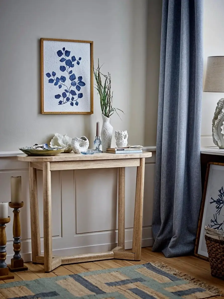 Bloomingville Linley Kandelaar Glas - Blauw - afbeelding 2 van 4