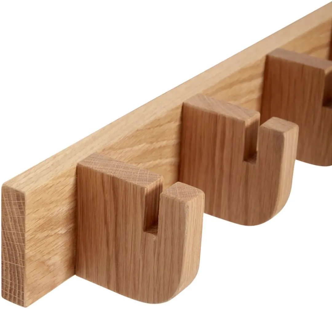 Hübsch Nomad Kapstok Eikenhout 8 Haken - afbeelding 3 van 6