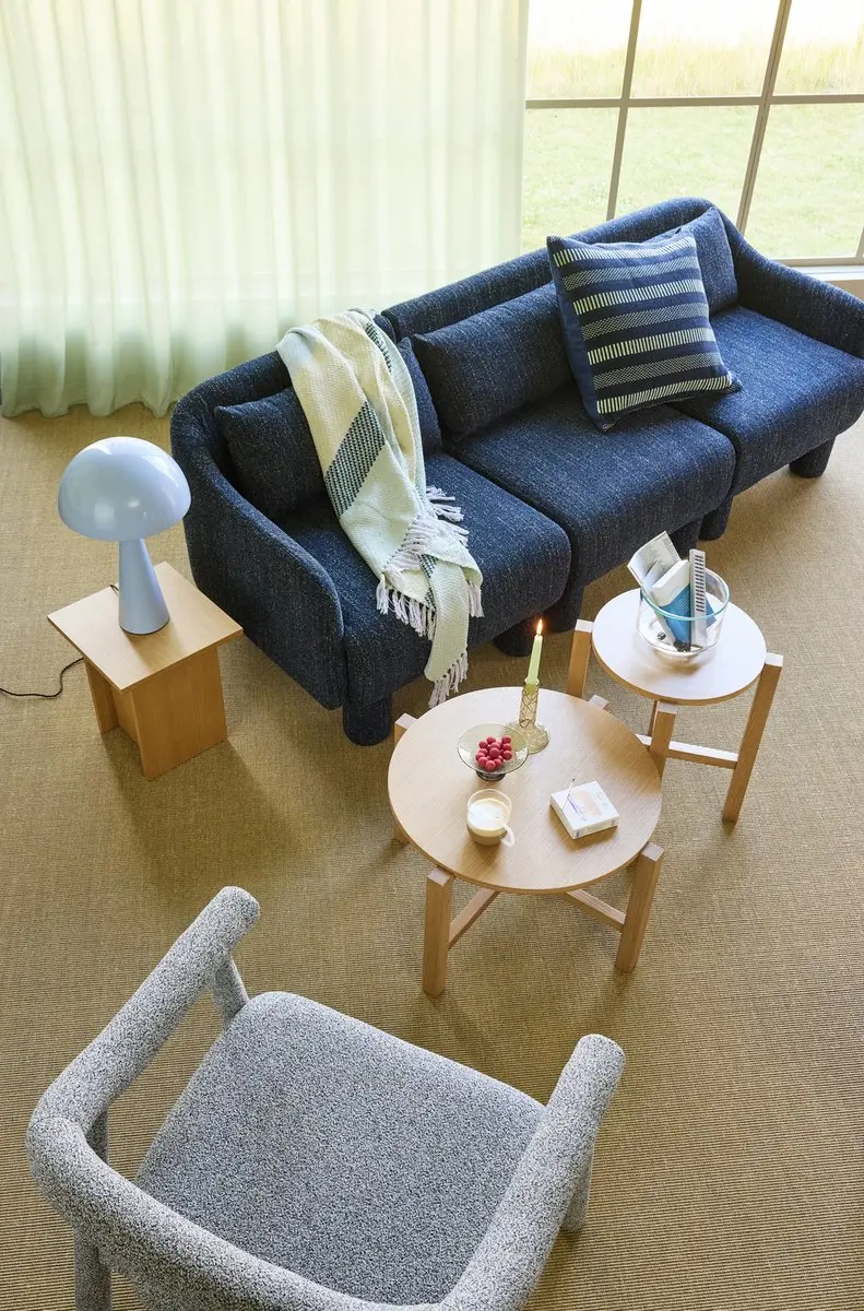 Hübsch Four Nature Salontafel - 2 Stuks - Ø68cm - afbeelding 5 van 6