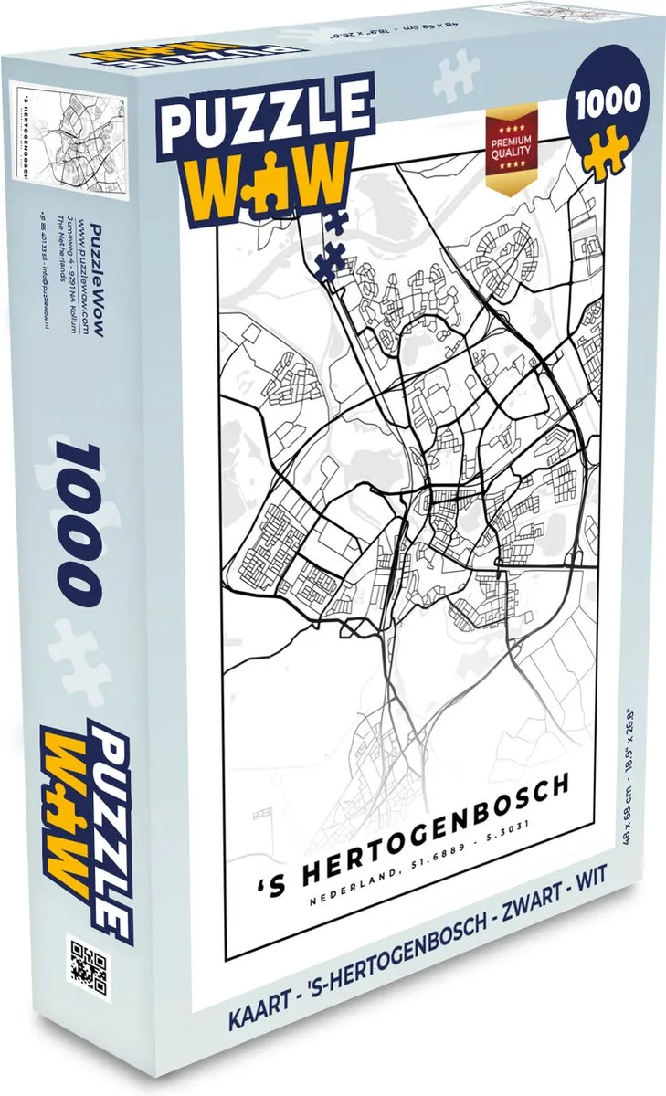 PuzzleWow Puzzel 's-Hertogenbosch 1000 Stuks