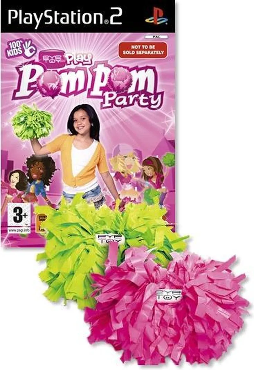 Sony PlayStation Eye Toy Play Pompom + Pompoms