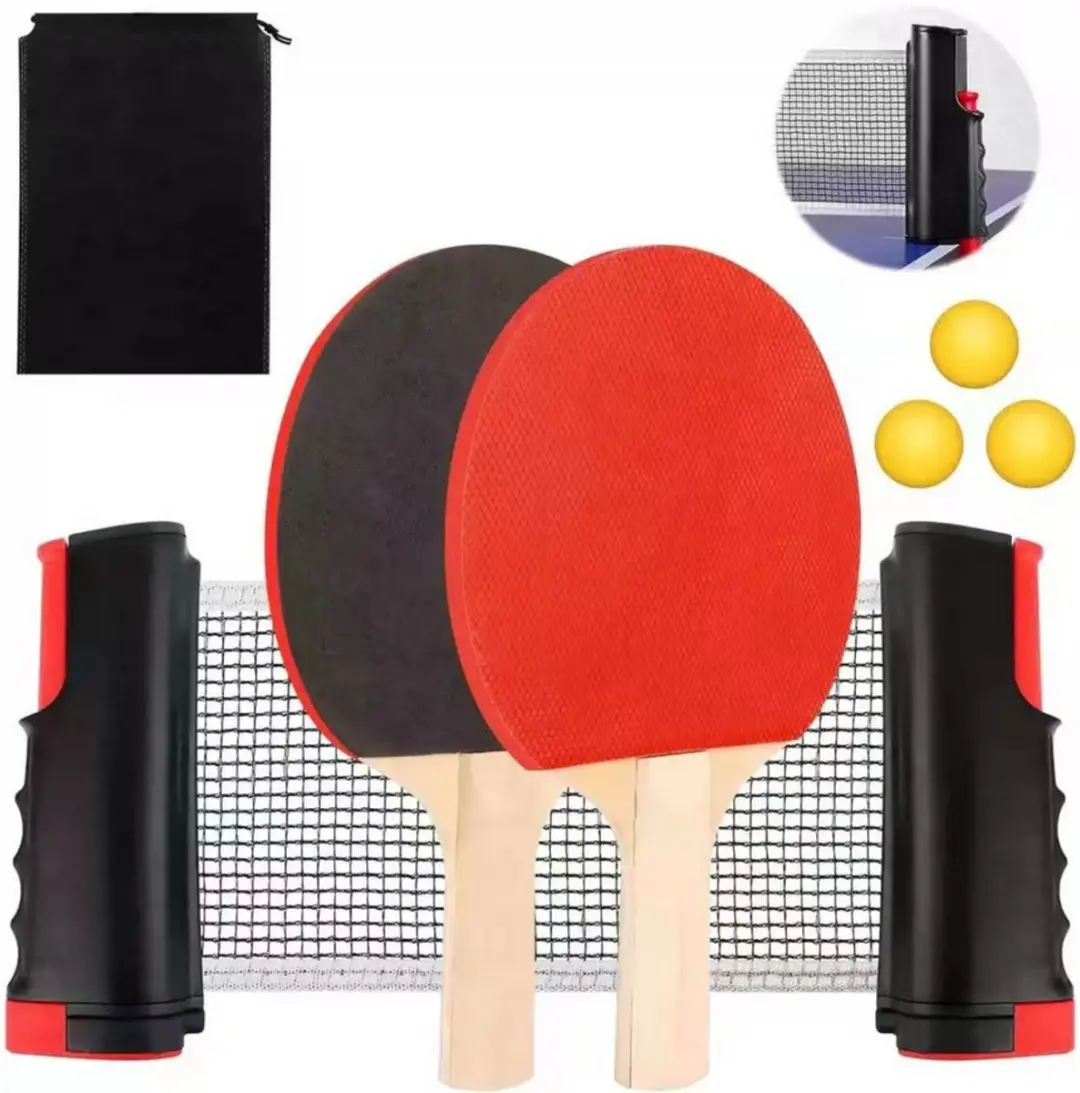 Pingpongtafeltennisset Netrackets Ballen 3st