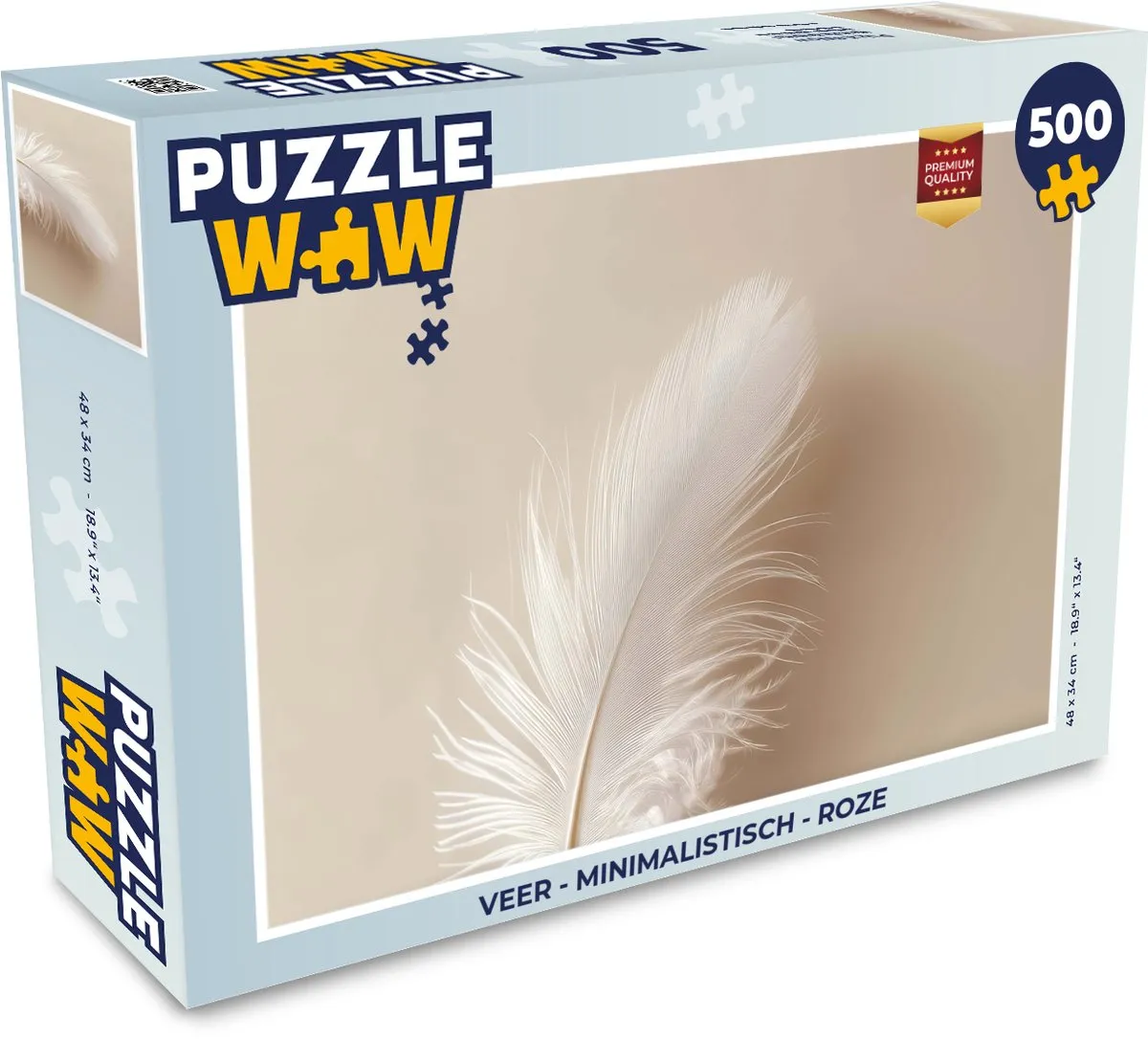 PuzzleWow Minimalistische Puzzel 500 Stuks