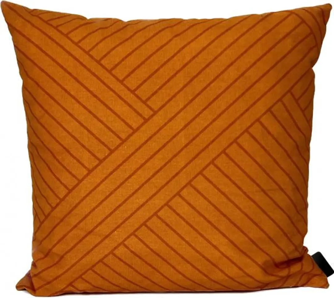 Madison sierkussen 45x45 cm Stripes yellow