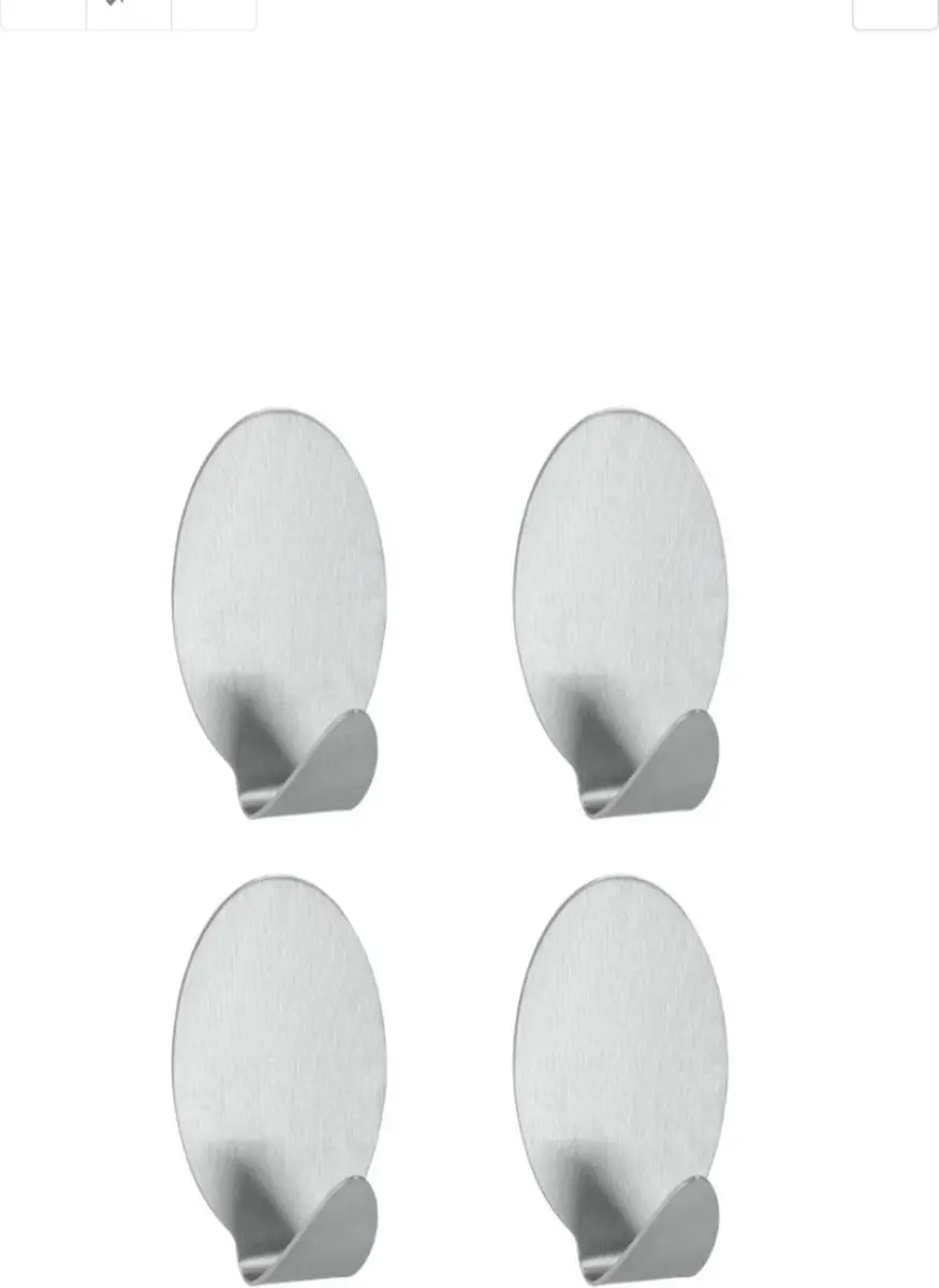 Ovale Handdoek Haakjes 4stuks