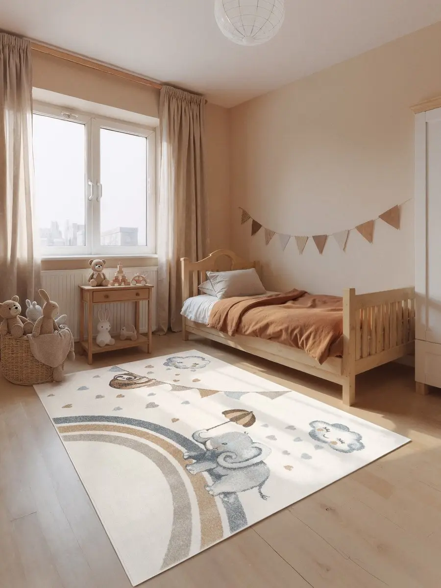 Villeroy & Boch Kindervloerkleed Elephant Rainy Party
