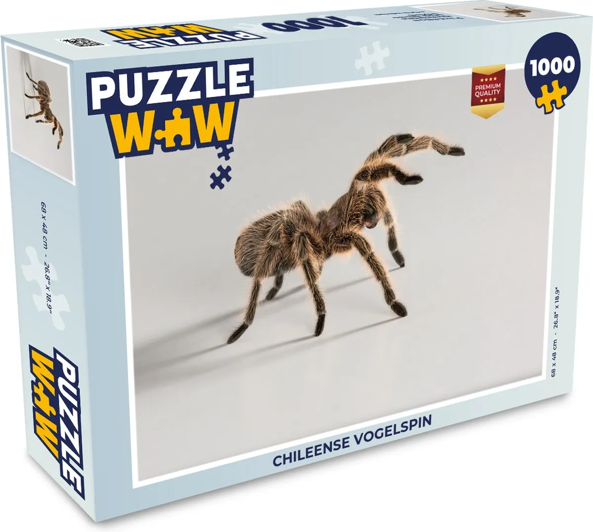 PuzzleWow Legpuzzel Chileense Vogelspin 1000 Stuks - Multicolor