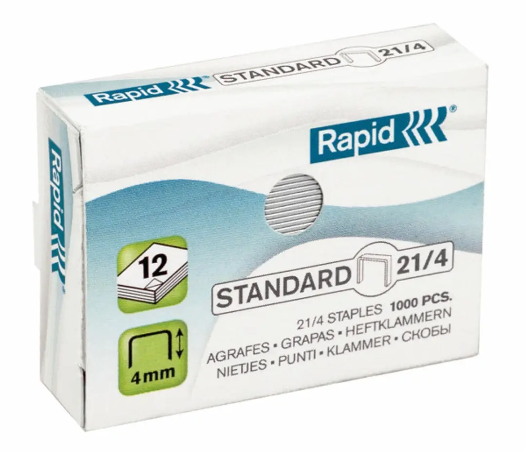 Rapid Snelnietjes Standaard 21/4 - 1000 Stuks - afbeelding 2 van 2