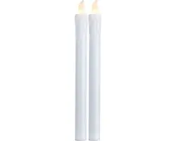 Star Trading Set van 2 LED-kaarsenpersen vanStar Trading, LED-kaars, warmwit kaa
