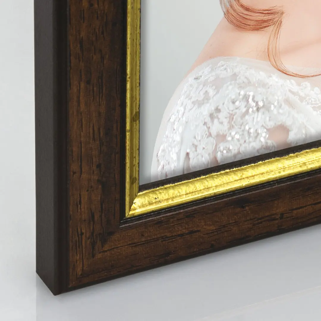 Zep Novara Fotolijst 15x20cm - Bruin/Goud - afbeelding 2 van 4