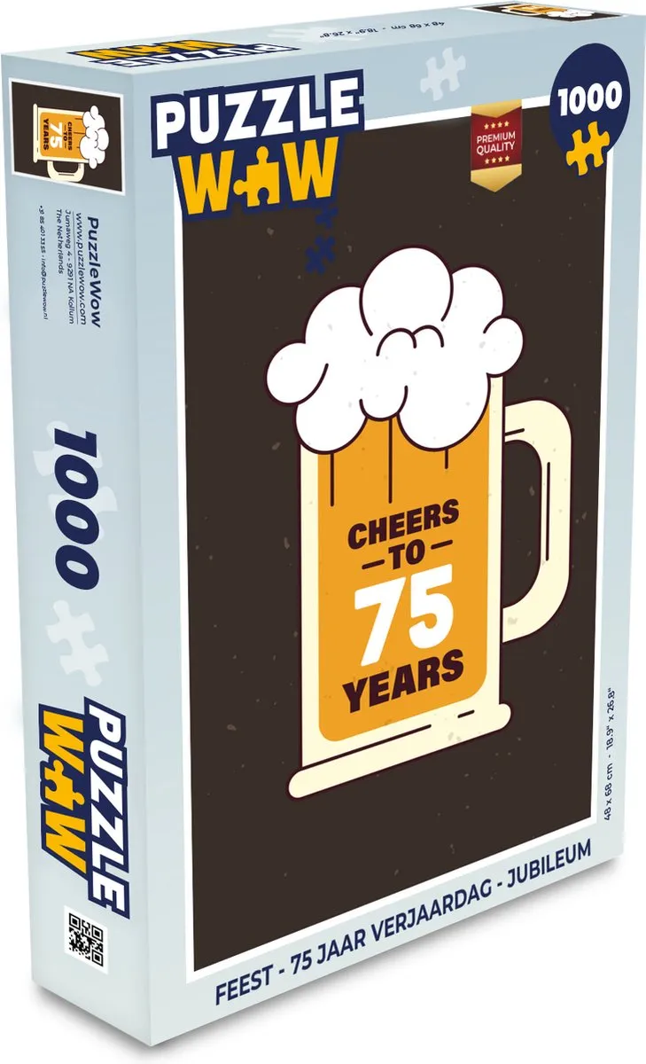 PuzzleWow 1000 Stuks Jubileum Legpuzzel