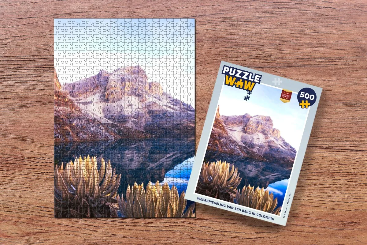 PuzzleWow Weerspiegeling Colombia Legpuzzel 500 Stuks - Multicolor