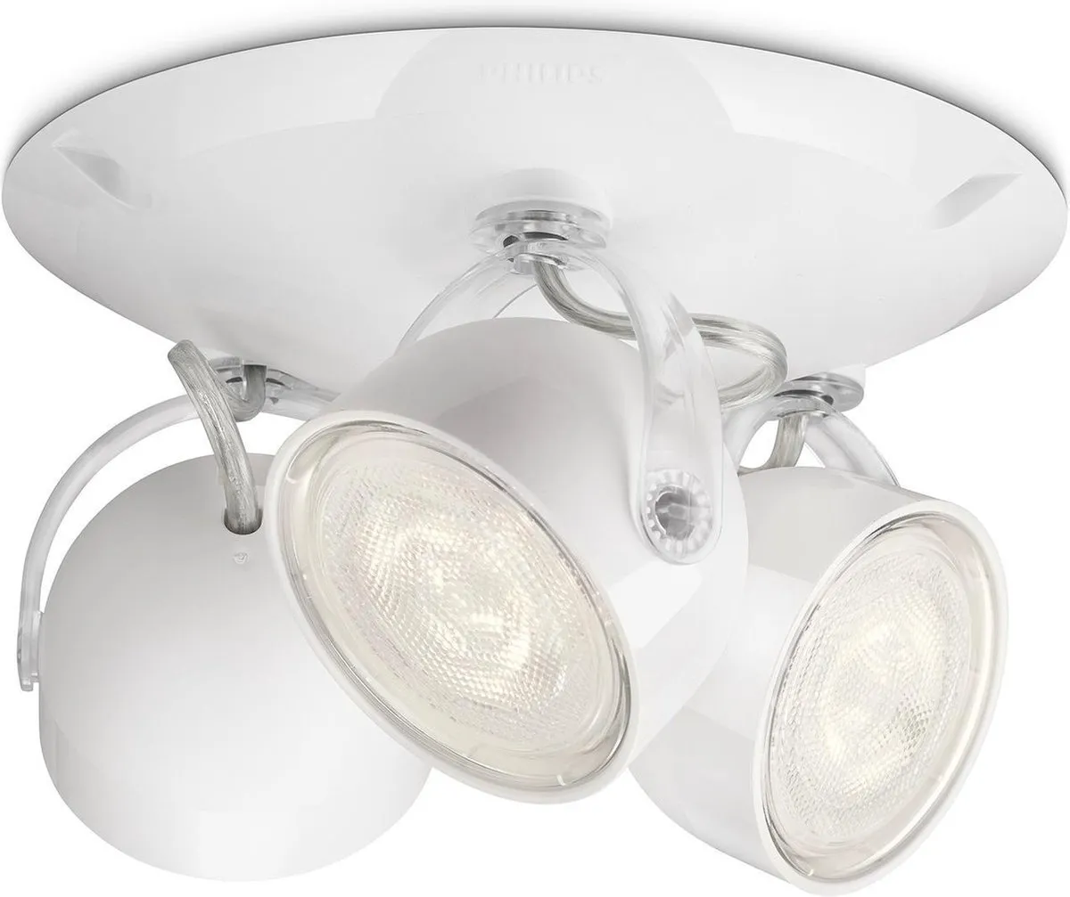 Philips myLiving Dyna Plafondlamp 3 Spots - Wit